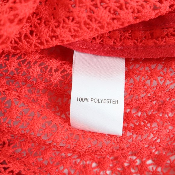 COPY - Saloni Adele Chille Sleeveless Dot Lace Peplum Top - Picture 4 of 5